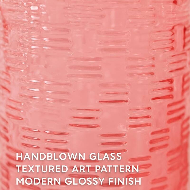 Aria Home Tall Speckled Sandstone Ceramic Oblong Table Vases Set of 2