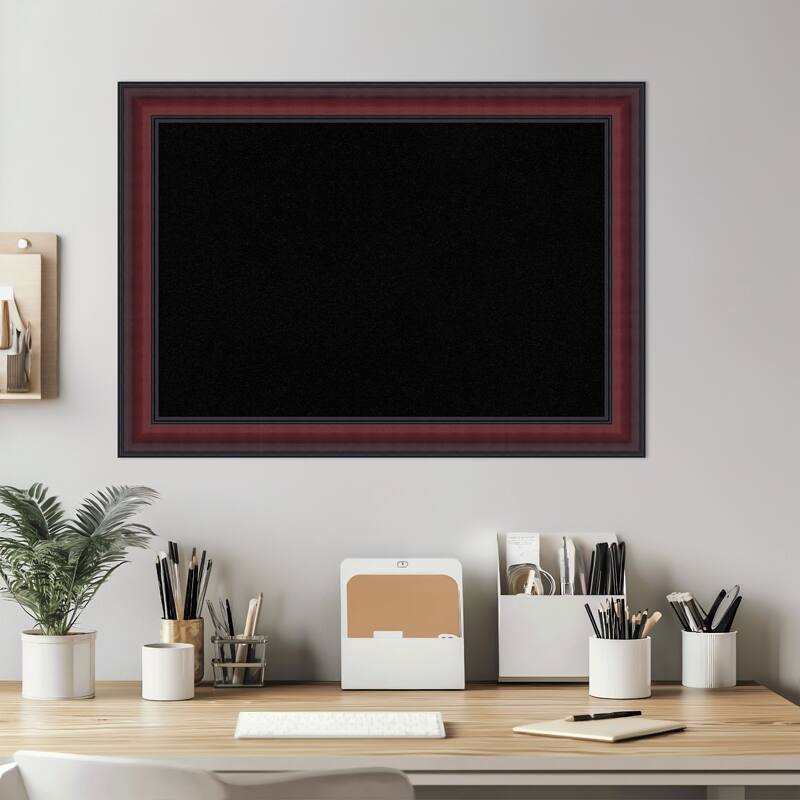 Dalat Cherry Framed Cork Board - Bulletin Board, Organization Board, Pin Board