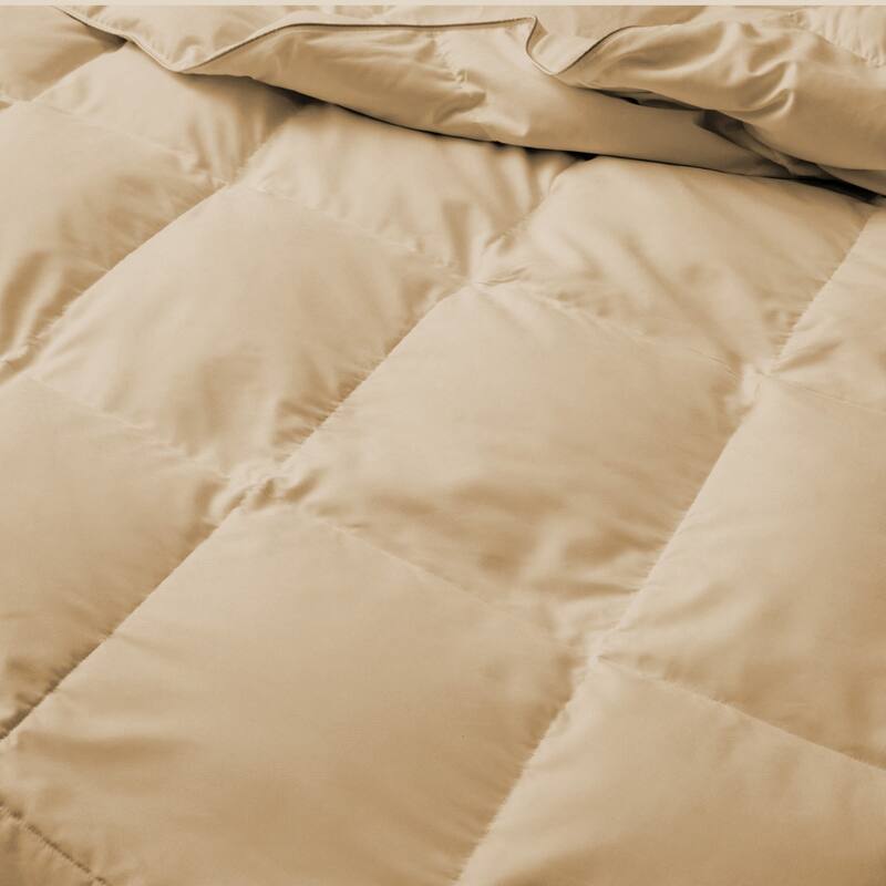 Lightweight Microfiber White Goose Down and Feather Fiber Comforter