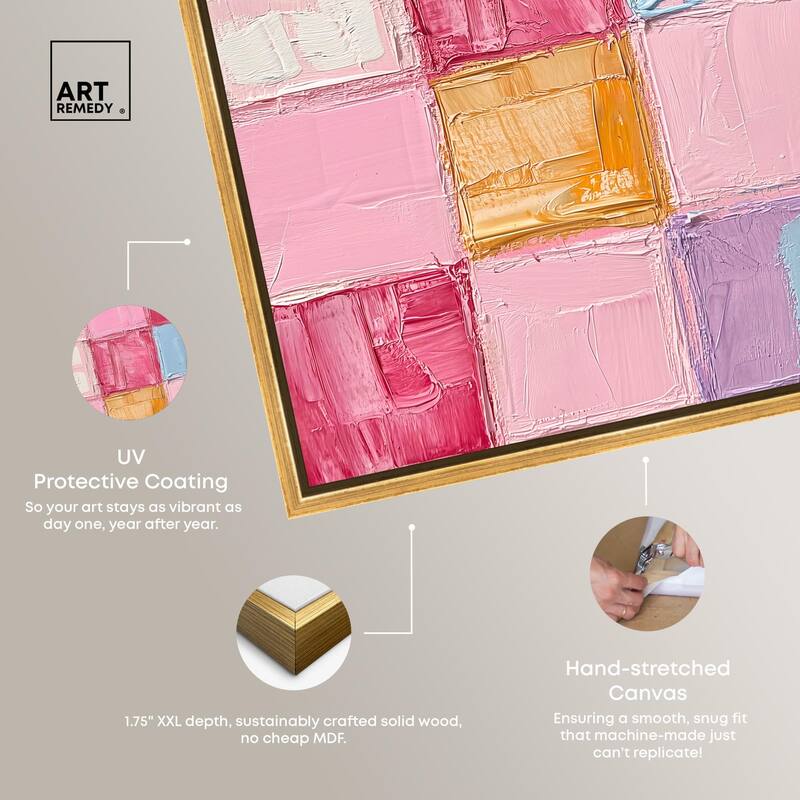Color Squares II Canvas by Art Remedy