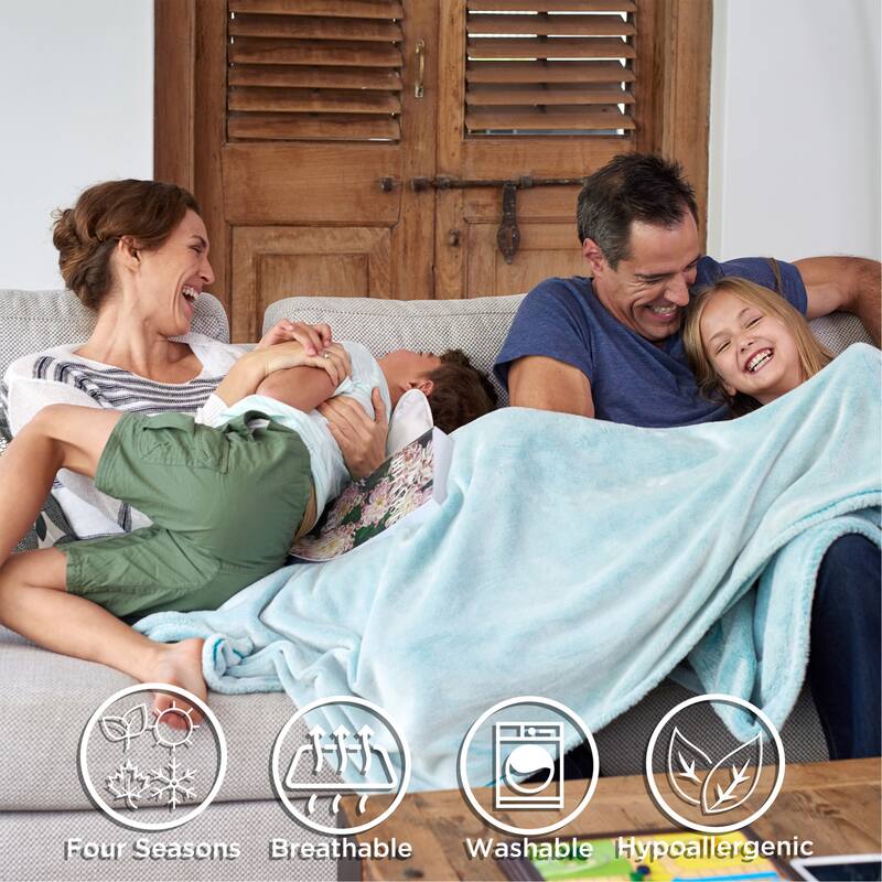 Soft Throw Blanket - Oversized, Vintage-Look, and Cashmere-Like Woven Acrylic Throw by Windsor Home