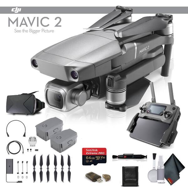 Shop Dji Mavic 2 Pro Cp Ma 00000019 01 With 64gb Memory Card