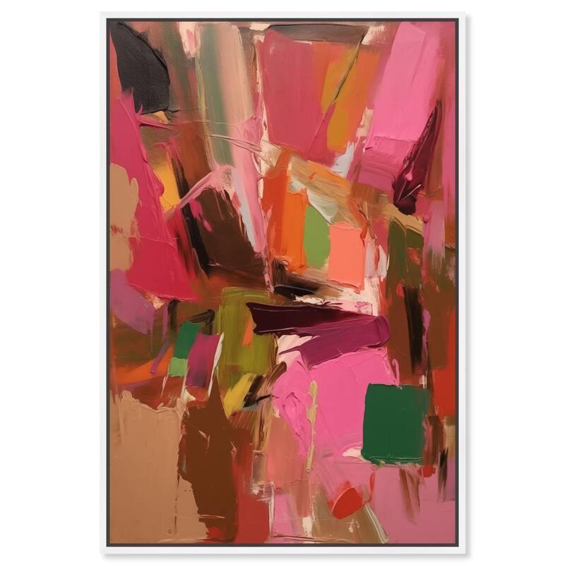 Impulse and Instinct Canvas by Art Remedy - 24" x 36" - White
