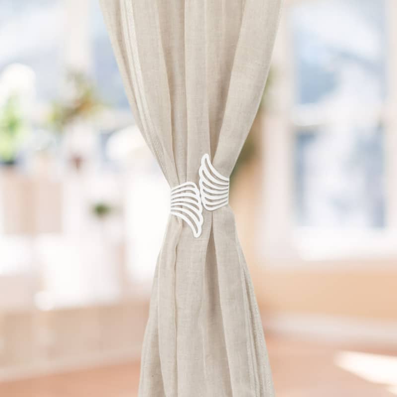 Cuff Metal Wings Tieback Angel - 3.8"L x 3"W x 2.5"D