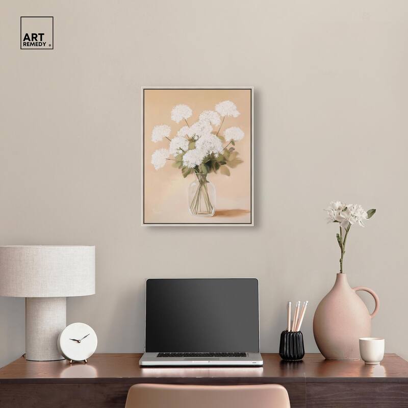 Lace in a Vase I Canvas by Art Remedy