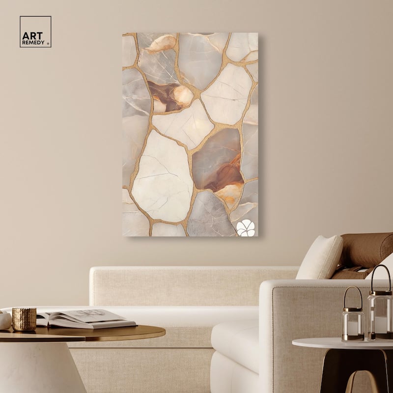 Textured Earthy Tones I Canvas by Art Remedy, Gallery Wrapped