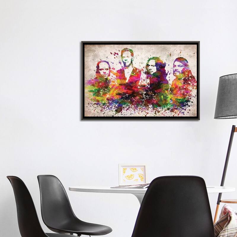 iCanvas "Metallica" by Aged Pixel Framed