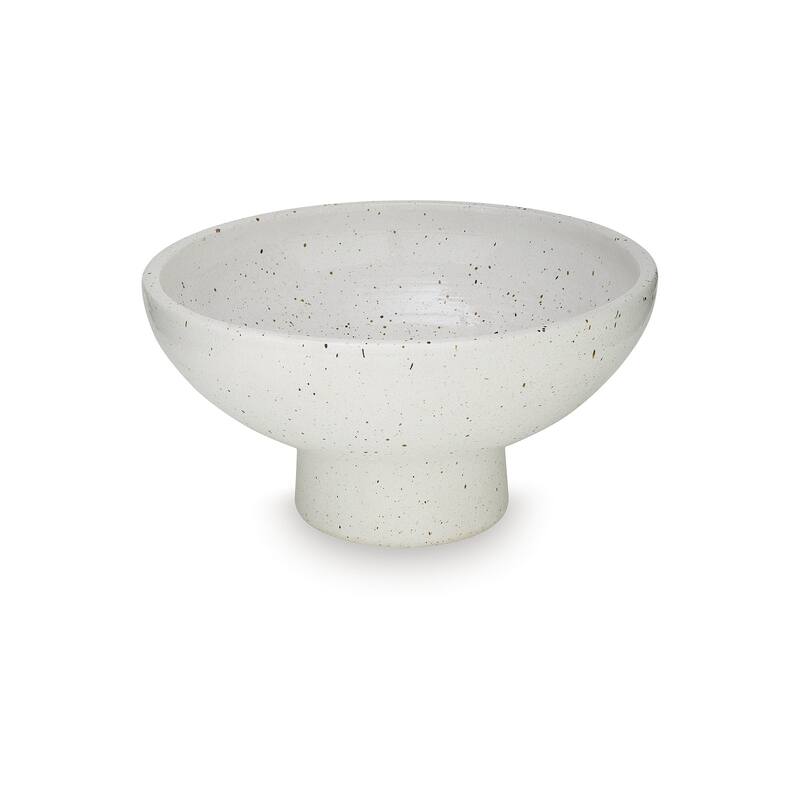 Signature Design by Ashley Dallinworth White/Black Bowl - 15" W x 15" D x 7" H