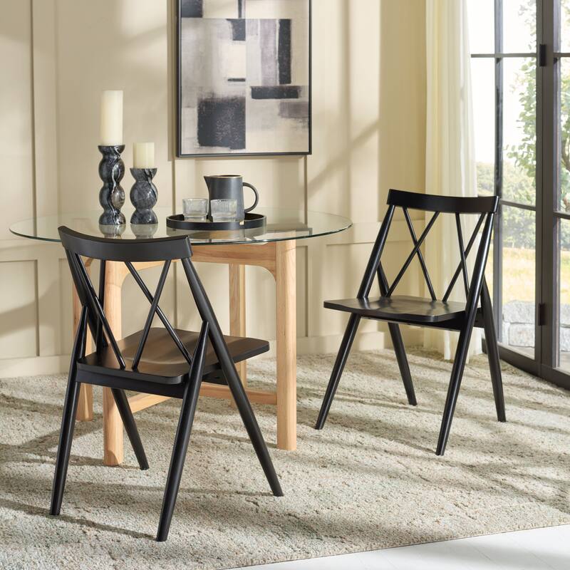 SAFAVIEH HOME Gayle Dining Chair (Set of 2) - 22"W x 22"D x 34"H
