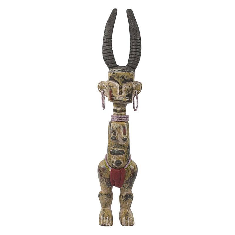 Novica Handmade Fante Fertility Doll Iv African Wood Sculpture