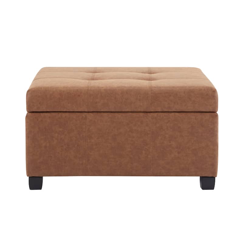 Carlsbad Tufted Square Storage Ottoman by Christopher Knight Home