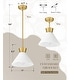preview thumbnail 4 of 7, 11 Inch 1-Light Kitchen Island Pendant Light