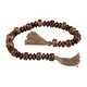 preview thumbnail 2 of 4, Sagebrook Home Wood, 26" Flat Beads Garland, Natural, Novelty, 1.25"H, Solid Color - 26.0" x 1.25" x 1.25"