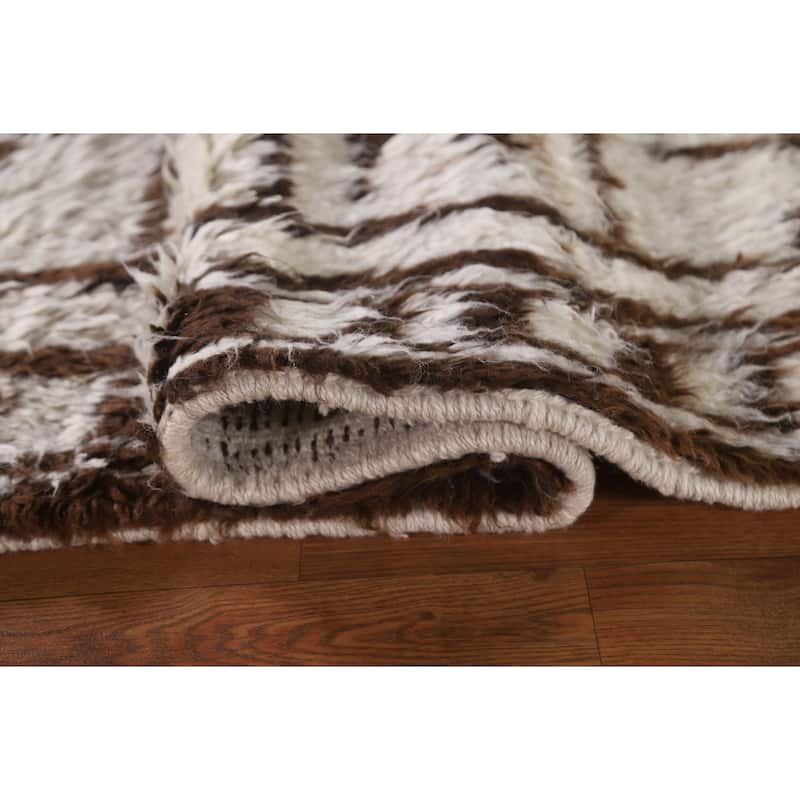 Plush Turkish Anatolian Beige Runner Rug Hand-knotted Wool Carpet - 3'2"x 10'6"