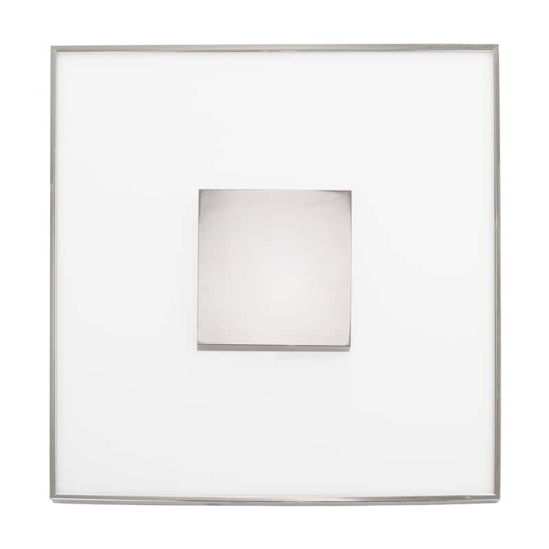 Nuvo Lighting 17" Wide LED Flush Mount Square Ceiling Fixture - 277 - Polished Nickel