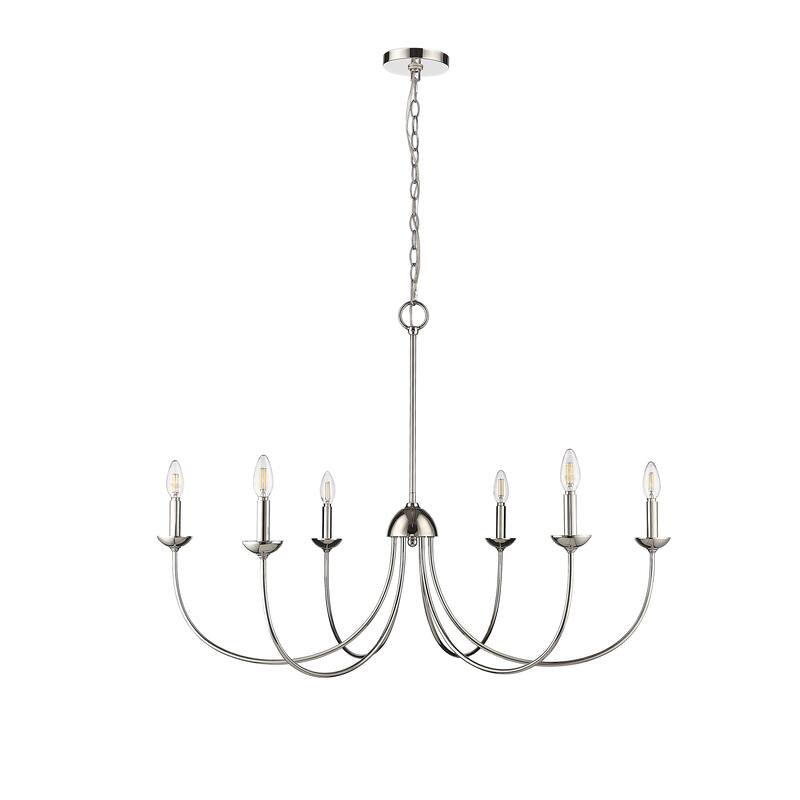 Millennium Lighting Warhol 4/6 Chandelier Ceiling Light - Matte Black - 6 Lights