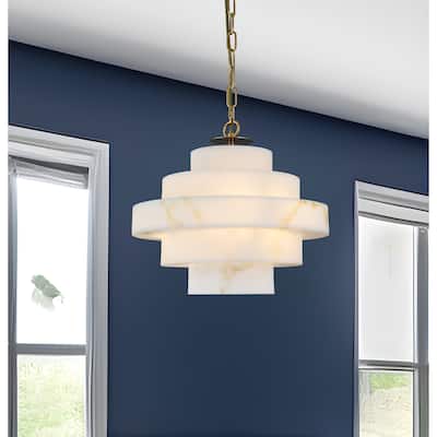 Bohemian Gold Coastal Chandelier - Nordic Milk White, Glass Pendant Light