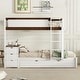 preview thumbnail 7 of 106, Roomfitters Twin/Full Bunk Bed with Twin Trundle, Built-in Storage, Desk, Sturdy Wooden Frame, Functional and Space-Saving