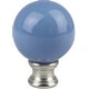 preview thumbnail 2 of 6, Ceramic Ball Lamp Finial, 2-inch Tall Light Blue