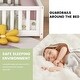 preview thumbnail 21 of 23, Twin Size Kids Floor Bed with Guardrails and Door