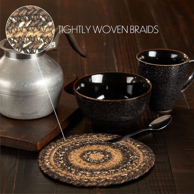 Espresso Jute Trivet 8 - Trivet - Brown