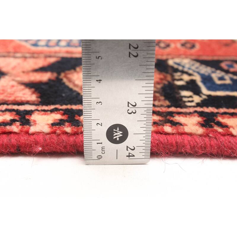 ECARPETGALLERY Hand-knotted Andelz Red Wool Rug - 2'11 x 10'5