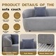 preview thumbnail 29 of 32, Mid Century Style Fabric Curved Sofa
