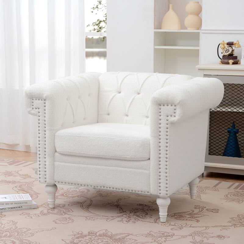 1 Seater Sofa For Living Room,Soft PU leather fabric, easy to clean