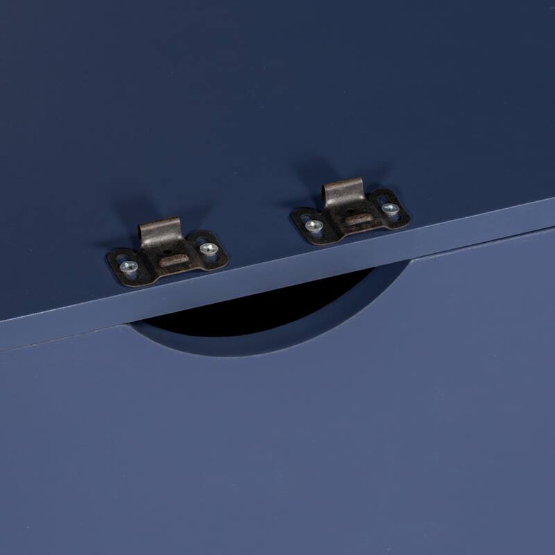 Pantry Cabinet with Glass Door, 2 Shelves & 4 Built-in Drawers, Kitchen Pantry Storage Cabinet, Freestanding Kitchen Cupboard