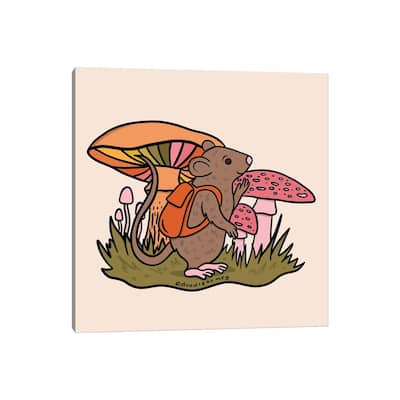 iCanvas "Rat With Backpack" by Doodle By Meg Canvas Print