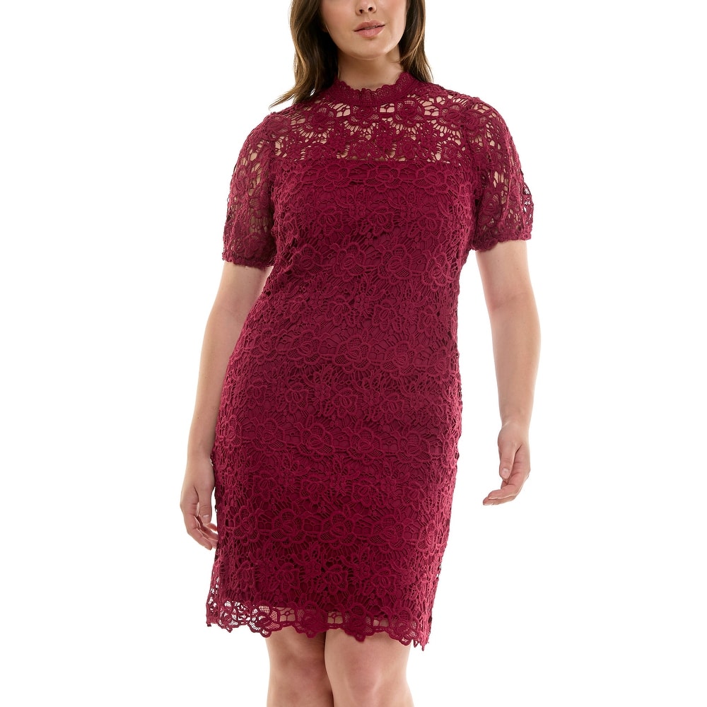 Nanette Lepore Lace Overlay Dress