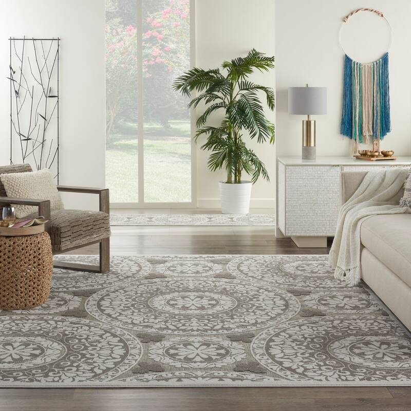 Nourison Calobra Boho Medallion Indoor Outdoor Area Rug