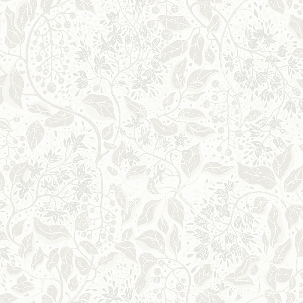 A-Street Prints Turi Light Grey Twining Vines Wallpaper
