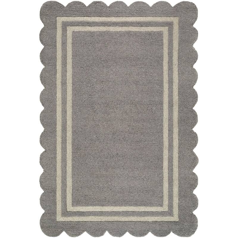 Livabliss Scalloped Modern & Contemporary Area Rug