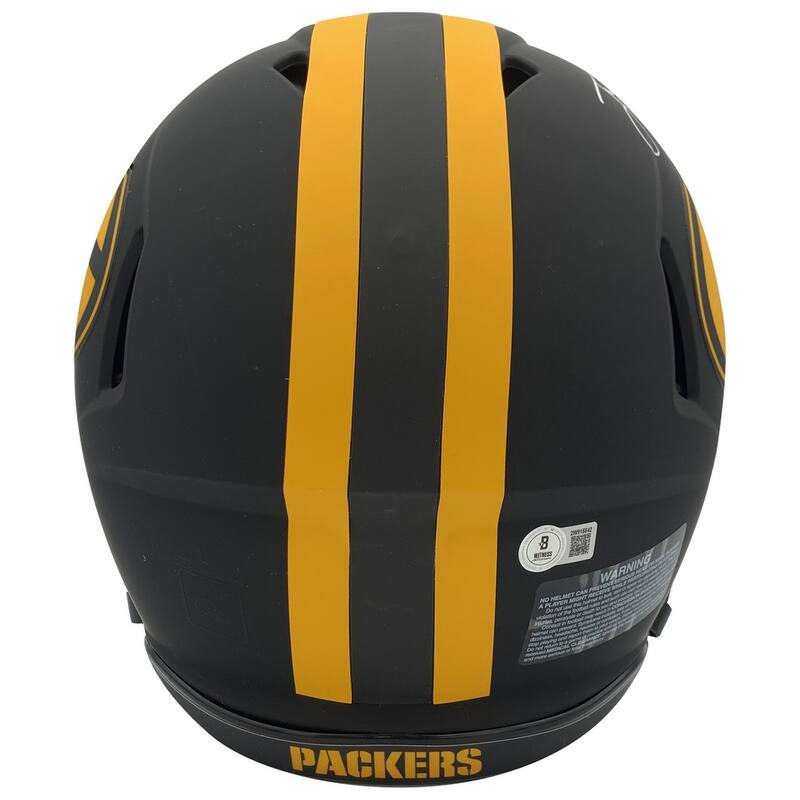 Jordan Love Autographed Green Bay Packers Signed Eclipse Full Size Authentic Football Helmet Beckett COA - 8 x 10