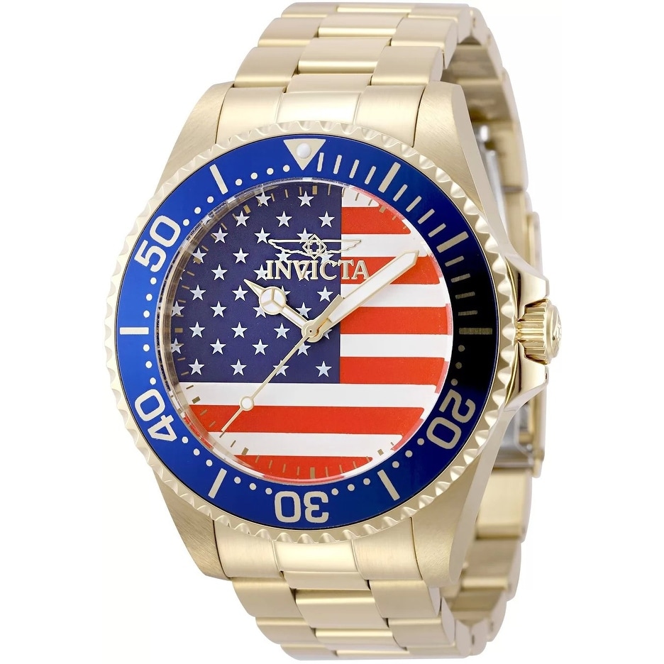 Invicta Men's 50416 Pro Diver Quartz PC21S Red, White, Blue Dial Watch
