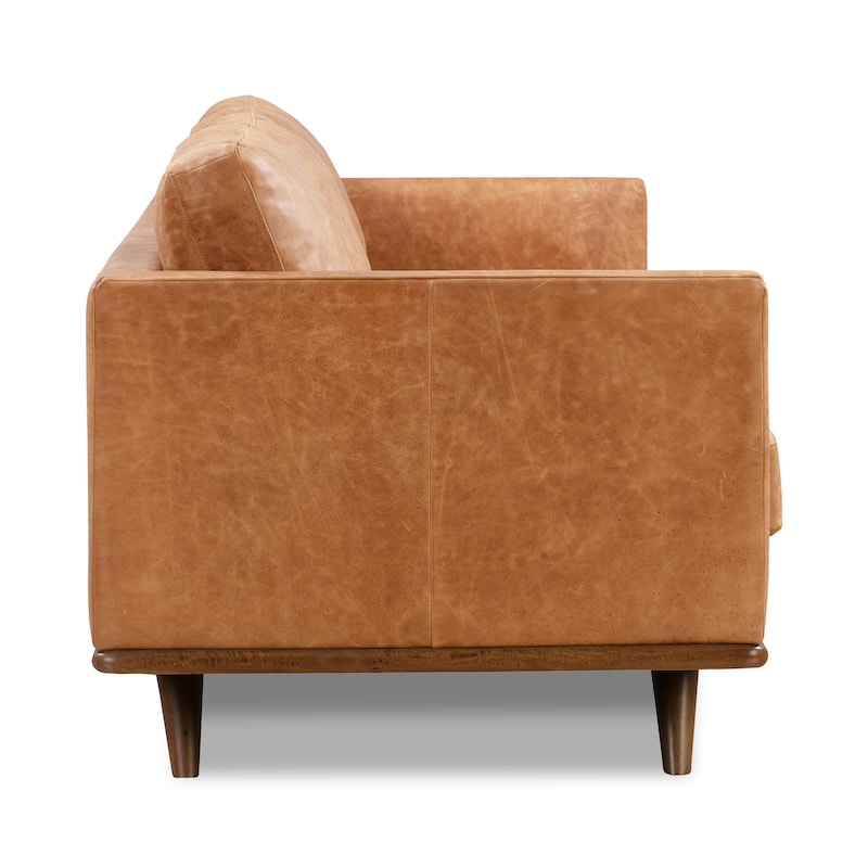 Poly & Bark Nolita 85" Sofa - Full Grain Genuine Italian Leather