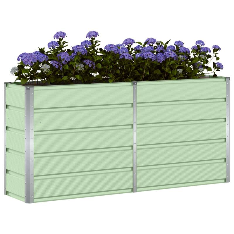 vidaXL Planter in Steel - 39.37 x 15.75 x 17.72"