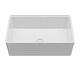 preview thumbnail 18 of 18, Karran 30" Single Bowl Workstation Fireclay Kitchen Sink with Reversible Fluted Apron Front