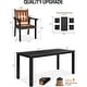 preview thumbnail 9 of 36, WINSOON 12-Piece HIPS All Weather Outdoor Patio Dining Sets with Umbrella Hole& Aluminum Frame,2-Table 10-Chairs