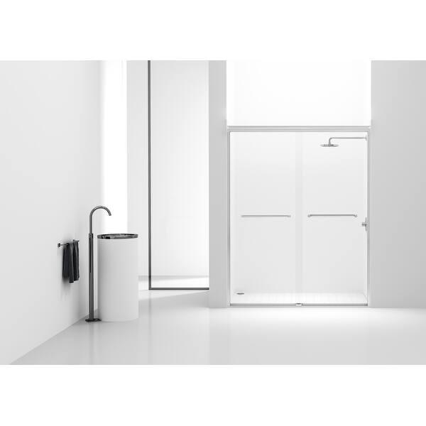 slide 2 of 36, Wayne Semi-frameless shower door 60 x 72 - 60 x 72 Polished Chrome