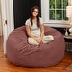 preview thumbnail 3 of 37, Jaxx Basics 5 Foot Large Adult Bean Bag Chair, Oversized with Filler