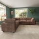 preview thumbnail 4 of 13, Cloud Corner Sofa Soft Plush Upholstered Modular Sectional Sofa Down Filled Living Room Couch