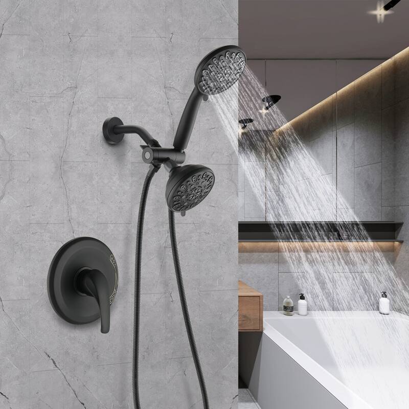Proox 5 Inch Shower Rainfall Faucet with Hand Shower System Valve Included