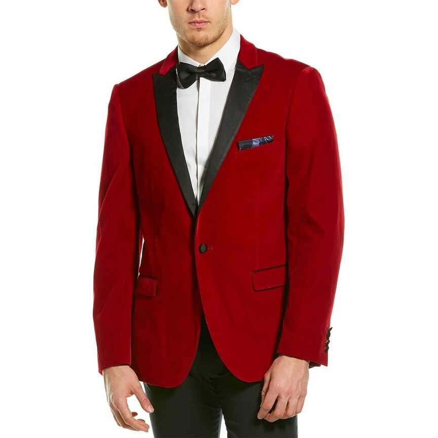 mens red sport coat blazer