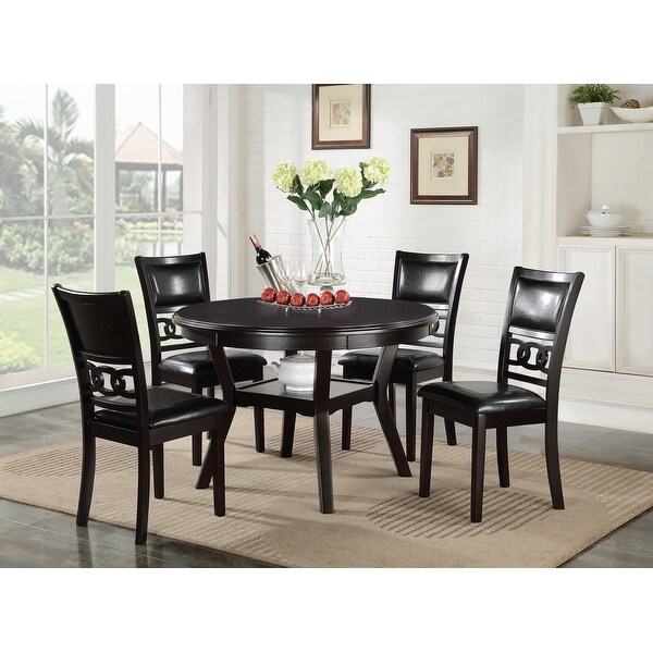 Shop Gia Ebony Standard Height Round Table 5-piece Dining ...