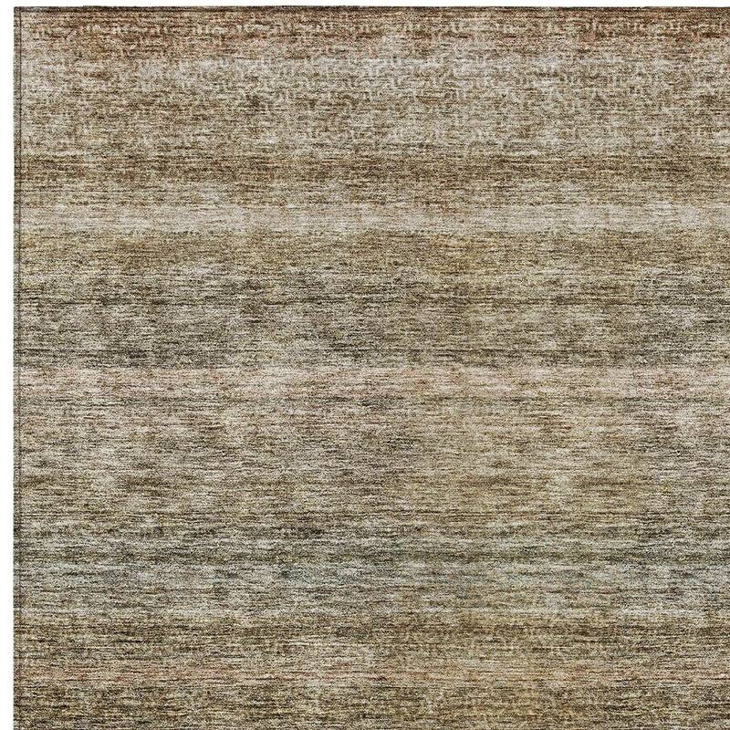 HomeRoots Striped Transitional Rectangle Outdoor Rug