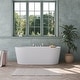 preview thumbnail 22 of 39, Roman Tub Faucet with Handheld Shower 3-Handle Deck Mount Bathtub Faucet Set