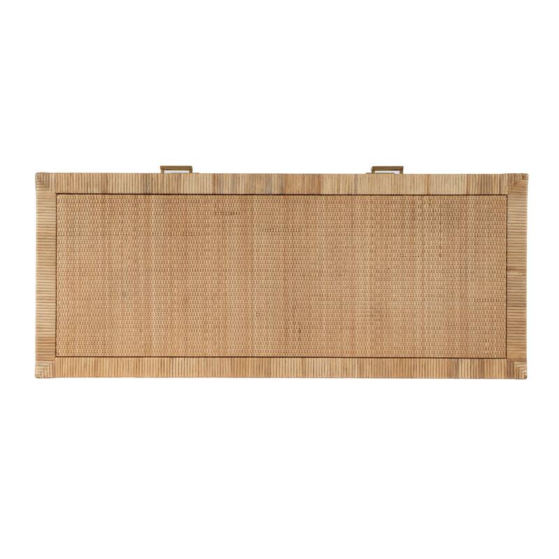 Corfu 6 Drawer Natural Raffia Double Dresser