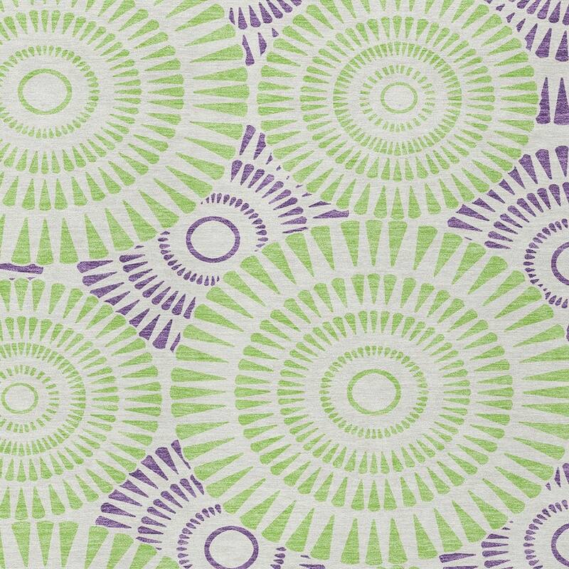 HomeRoots Geometric Transitional Rectangle Outdoor Rug